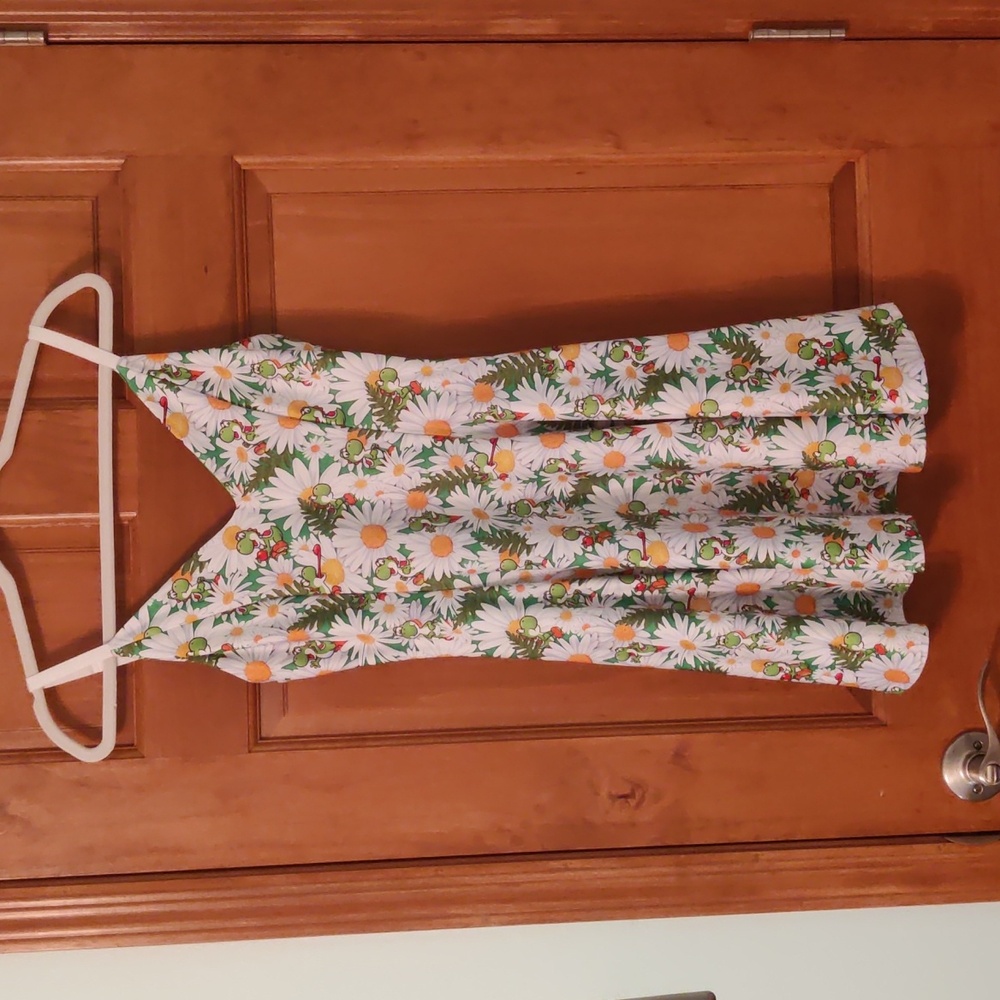 Yoshi Garden Strappy Mini Dress from Blackmilk Super Mario Collection